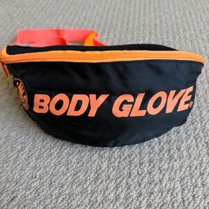 Vintage 80s 90s Body Glove Fanny Pack  Zip Orange & Black Rare! NWOT